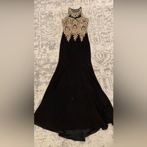 Black and gold dress/gown
